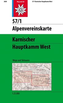 OeAV - Alpenvereinskarte 57/1 Karnischer Hauptkamm (Weg + Ski)