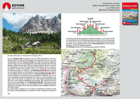 Rother - Osttirol S&uuml;d wandelgids   6e druk