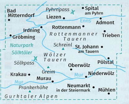 Kompass - WK 223 S&ouml;lktaler - Rottenmanner Tauern - Seckauer Alpen