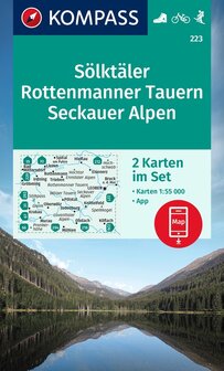 Kompass - WK 223 S&ouml;lktaler - Rottenmanner Tauern - Seckauer Alpen