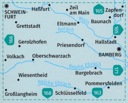 Kompass - WK 167 N&ouml;rdlicher Steigerwald - Bamberg