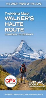 Knfe Edge - Trekking map Walker&#039;s Haute Route