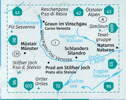 Kompass - WK 52 Vinschgau - Val Venosta