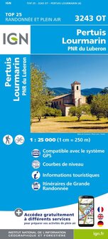 IGN - 3243OT Pertuis - Lourmarin - PNR du Luberon