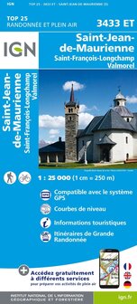 IGN - 3433ET St-Jean-de-Maurienne - St-Francois-Longchamp