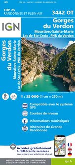 IGN - 3442OT Gorges du Verdon