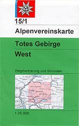 OeAV - Alpenvereinskarte 15/1 Totes Gebirge West (Weg + Ski)