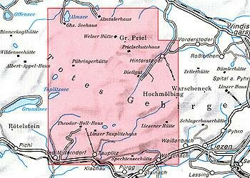 OeAV - Alpenvereinskarte 15/2 Totes Gebirge Mitte (Weg)