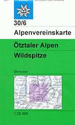 OeAV - Alpenvereinskarte 30/6 &Ouml;tztaler Alpen, Wildspitze (Ski)