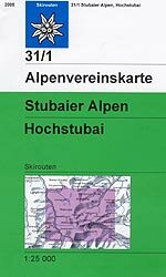 OeAV - Alpenvereinskarte 31/1 Stubaier Alpen, Hochstubai (Ski)