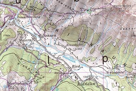 OeAV - Alpenvereinskarte 31/3 Brennerberge (Ski)