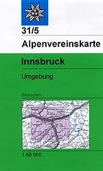 OeAV - Alpenvereinskarte 31/5 Innsbruck, Umgebung (Ski)