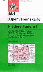 OeAV - Alpenvereinskarte 45/1 Niedere Tauern I (Weg)