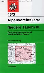 OeAV - Alpenvereinskarte 45/3 Niedere Tauern III (Weg)