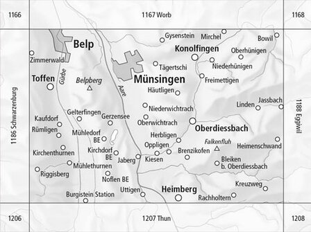 Swisstopo - 1187 M&uuml;nsingen