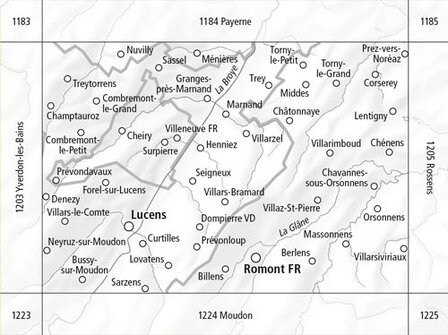 Swisstopo - 1204 Romont
