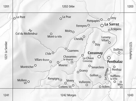 Swisstopo - 1222 Cossonay