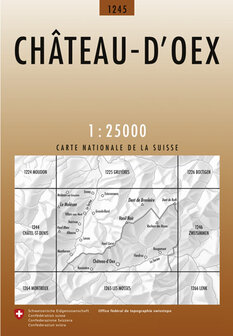 Swisstopo - 1245 Ch&acirc;teau-d&#039;Oex