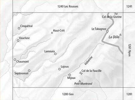 Swisstopo - 1260 Col de la Faucille