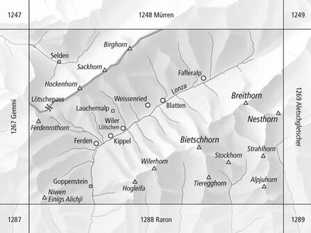 Swisstopo - 1268 L&ouml;tschental