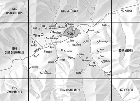 Swisstopo - 1306 Sion