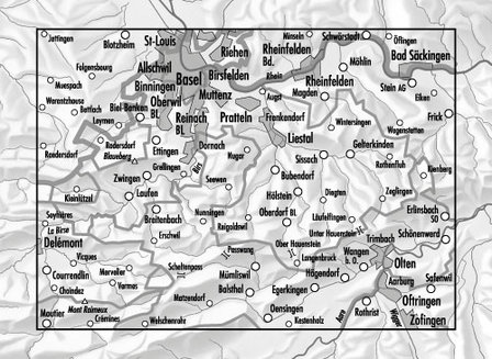 Swisstopo - 5029T Basel - Laufen - Olten