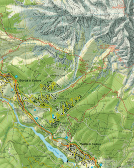 Tabacco - 025 Dolomiti di Zoldo, Cadorine e Agordine