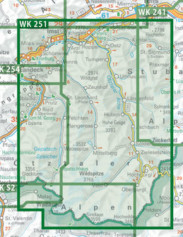 F&amp;B - WK 251 &Ouml;tztal-Pitztal-Kaunertal-Wildspitze