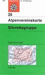 OeAV - Alpenvereinskarte 26 Silvrettagruppe (Weg)