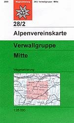 OeAV - Alpenvereinskarte 28/2 Verwallgruppe Mitte (Weg)