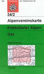 OeAV - Alpenvereinskarte 34/2 Kitzb&uuml;hler Alpen, Ost (Weg)