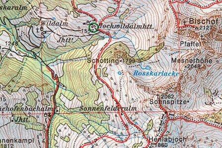 OeAV - Alpenvereinskarte 34/2 Kitzb&uuml;hler Alpen, Ost (Weg)