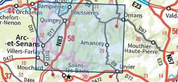 IGN - 3324ET Arc-et-Senans - Quingey