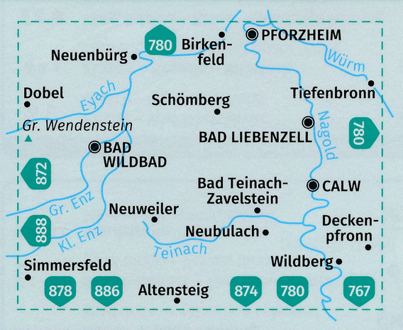 Kompass - WK 873 Bad Liebenzell - Bad Wildbad