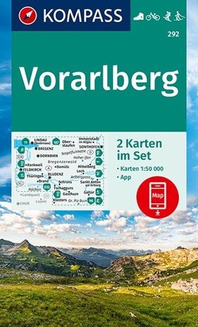 Kompass - WK 292 Vorarlberg (set 2 kaarten)