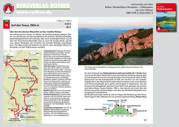 Rother - Rumänien - Ostkarpaten wandelgids