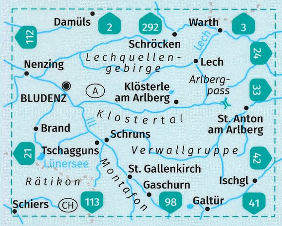 Kompass - WK 32 Bludenz - Schruns - Klostertal -