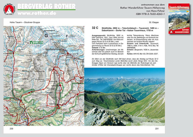 Rother - Tauern-Höhenweg wandelgids