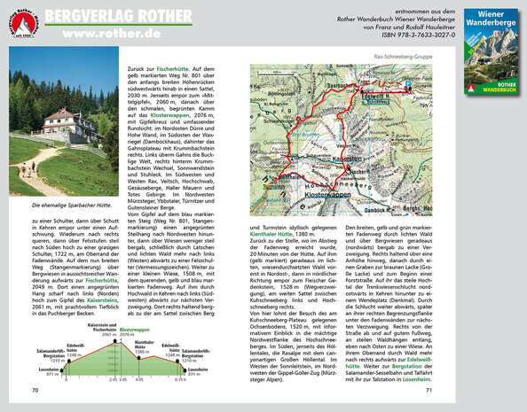 Rother - Wiener Wanderberge wandelboek