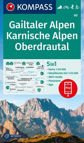 Kompass - WK 60 Gailtaler Alpen - Karnische Alpen - Oberdrautal