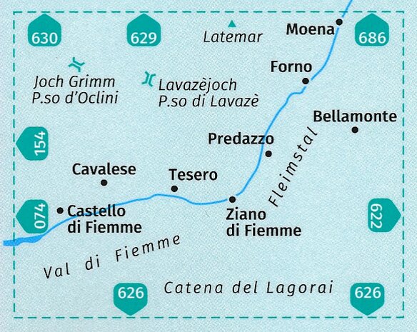 Kompass - WK 655 Fleimstal - Val di Fiemme