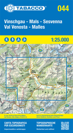 Tabacco - 044 Vinschgau - Sesvenna