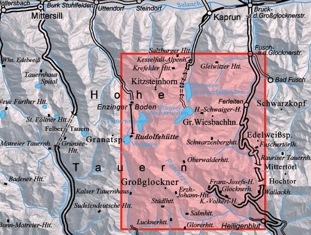 OeAV - Alpenvereinskarte 40 Glocknergruppe (Weg)