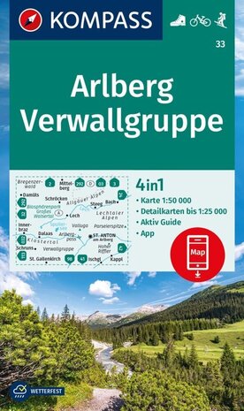 Kompass - WK 33 Arlberg - Verwallgruppe