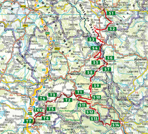 Rother - Cevennen - Stevensonweg GR 70 wandelgids