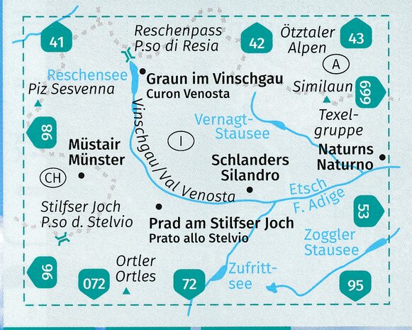 Kompass - WK 52 Vinschgau - Val Venosta