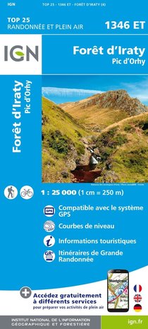 IGN - 1346ET Forêt d'Iraty  - Pic d'Orhy