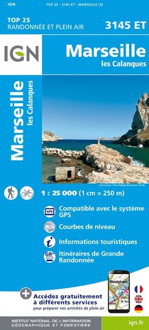 IGN - 3145ET Marseille - Les Calanques