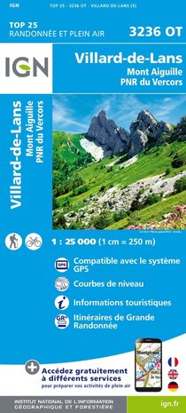 IGN - 3236OT Villard-de-Lans - Mont Aiguille