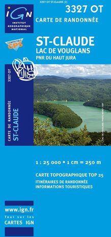 IGN - 3327OT St-Claude - Lac de Vouglans